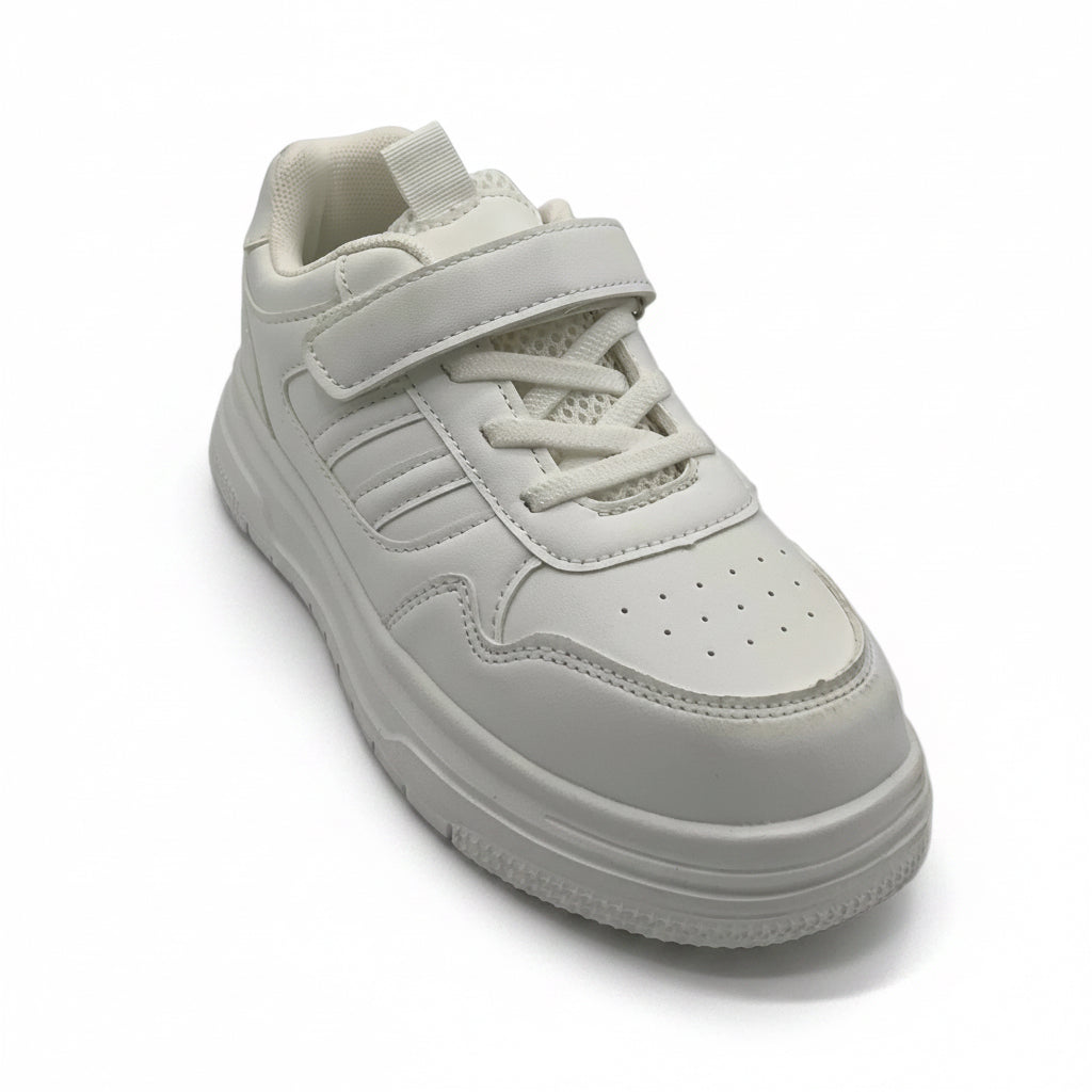 Boy’s School Jogger White
